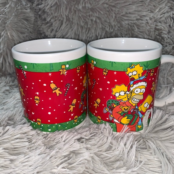 The Simpsons coffee mugs Christmas cups his & hers - Picture 4 of 4